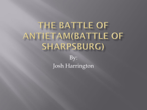 The battle of antietam(Battle of sharpsburg)