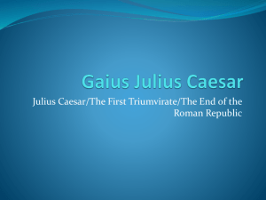 life of julius caesar