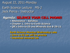 Earth Science - Bakersfield College