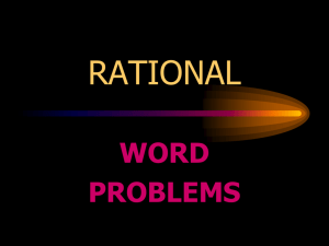 PP Problem Solving with Rational Models U8L2