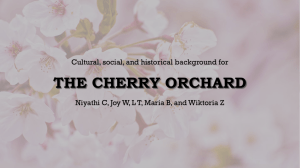 The cherry orchard
