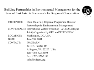Building Partnerships in Environmental Management