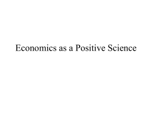 Economics as a Positive Science