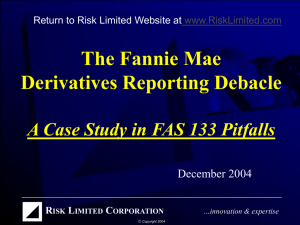 FAS 133 - Fannie Mae Case Study