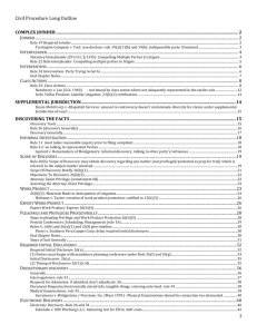 Civil Procedure II- Raven Hansen- Spring 2014