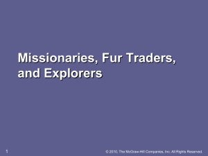 Fur Traders, Missionaries, and Explorers