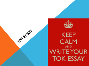 tok essay how to - IB-2013-AIS