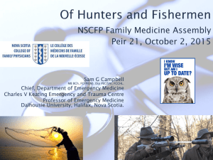Choosing Wisely Canada – Hunter vs. Fisherman: Dr. Sam Campbell