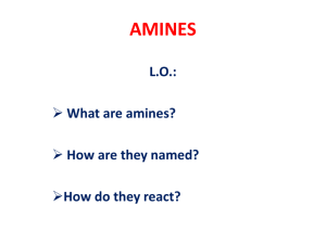 7.1 Introduction to amines