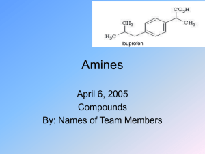 Amines, what they are and what they do