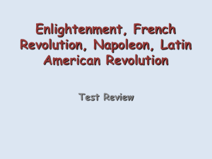 Absolutism, Enlightenment, Revolutions