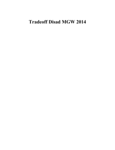 Tradeoff Disad MGW 2014