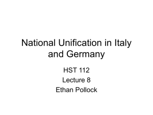 National Unification in Italy and Germany