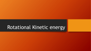 Rotational Kinetic energy