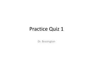 New Practice Quiz 1