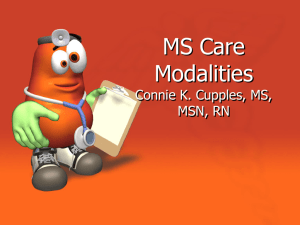 MS Care Modalities