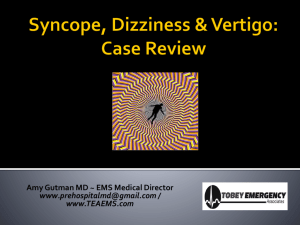 Syncope & Dizziness Case Review
