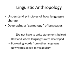 Linguistic Anthropology slides