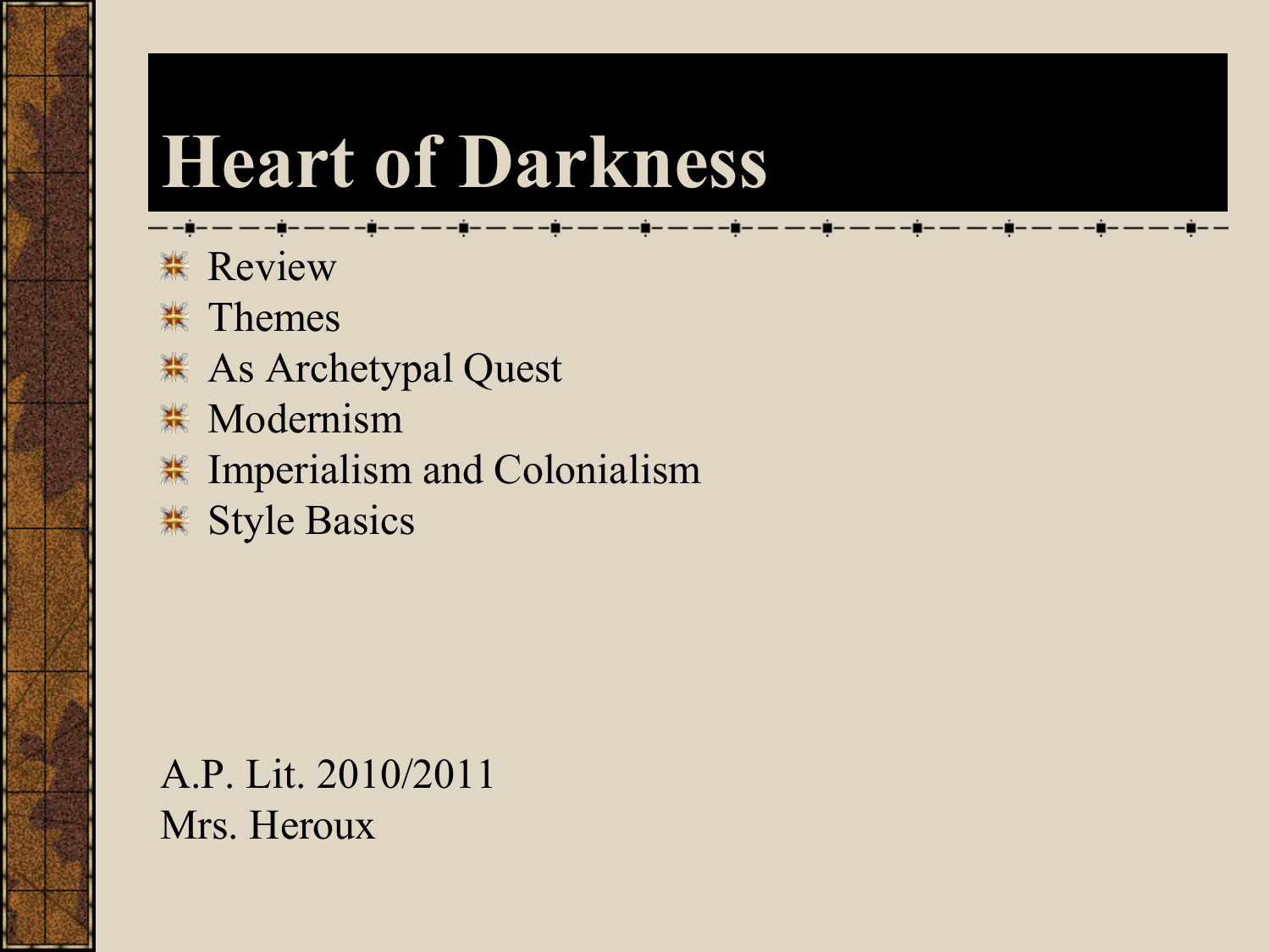 Theme Of Imperialism In Heart Of Darkness