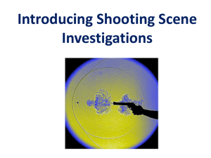 Who Investigates Shooting Scenes?