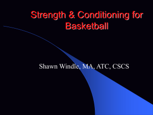 Strength and Conditioning for Basketball