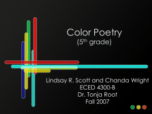 Color Poetry (5th grade)