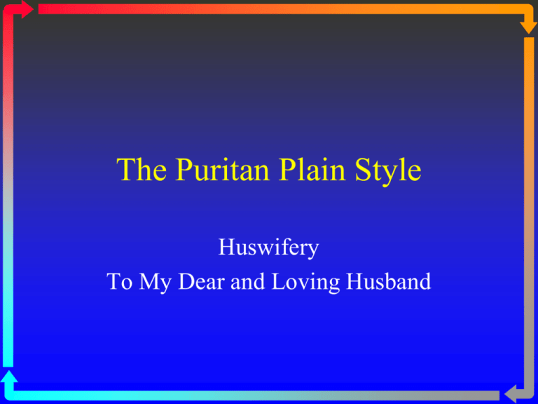 the-puritan-plain-style