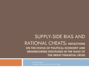Supply-side bias and rational cheats: