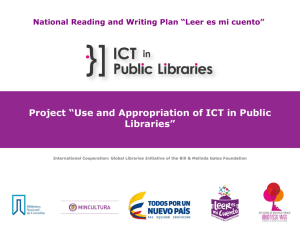 Project “Use and Appropriation of ICT in Public Libraries”