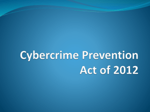 Cybercrime Prevention Act of 2012
