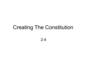 Creating The Constitution