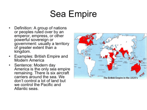 Sea Empire - APHGFoppiano