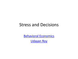 Stress and decision making