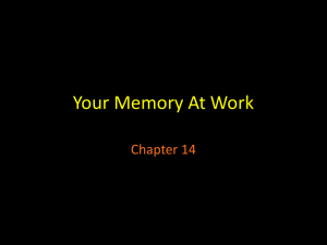 Your Memory At Work