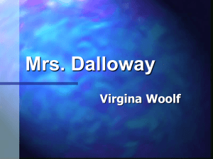 Class Powerpoint for Mrs.Dalloway