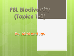 Biodiversity Project 1