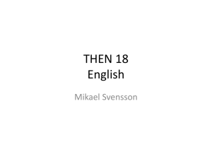 THEN 18 English