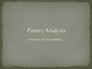 Poetry Analysis - Lamar County School District