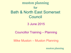 Probity in Planning - Bath & North East Somerset Council