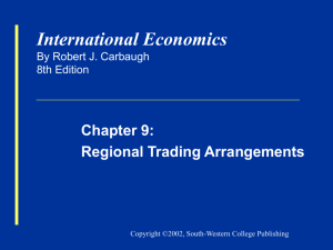 Regional trade agreements