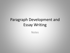 Essay Writing