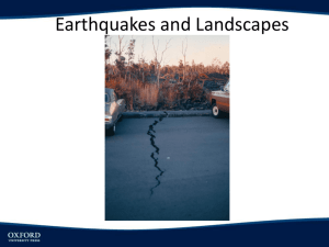 Earthquakes and Landscapes - Cal State LA