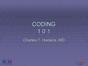 Coding for Neonatal/Perinatal Medicine Presentation