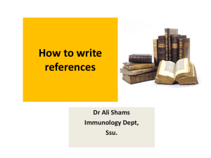 How to write references while submitting manuscripts to JIAPS