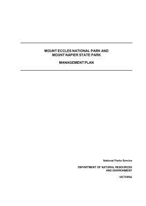Mt Eccles National Park and Mt Napier State Park Management Plan
