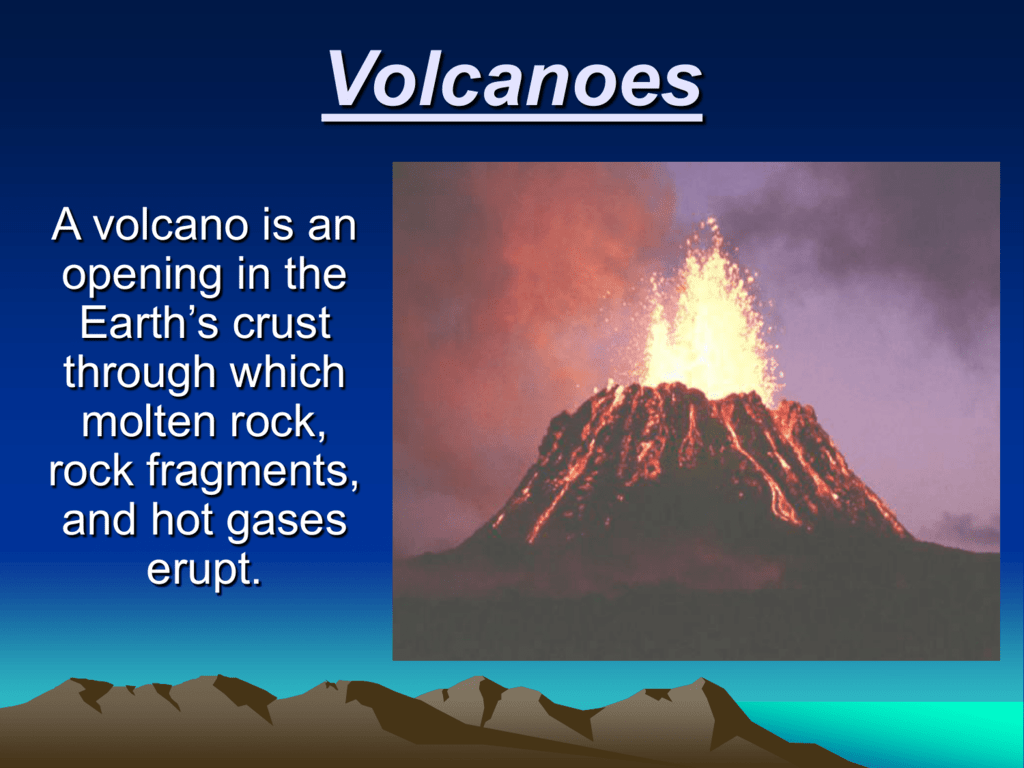 presentation of volcano
