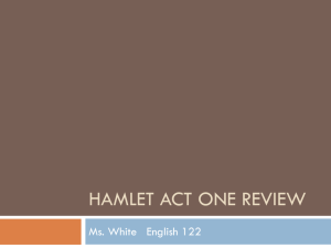 Hamlet AcT ONE REview