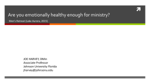 Healthy Enough for Ministry?