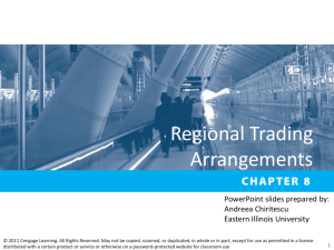 Chapter 08 Regional Trading Arrangements