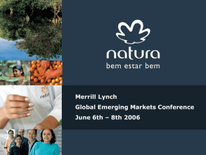 Merrill Lynch Global Emerging Markets Conference June 6th